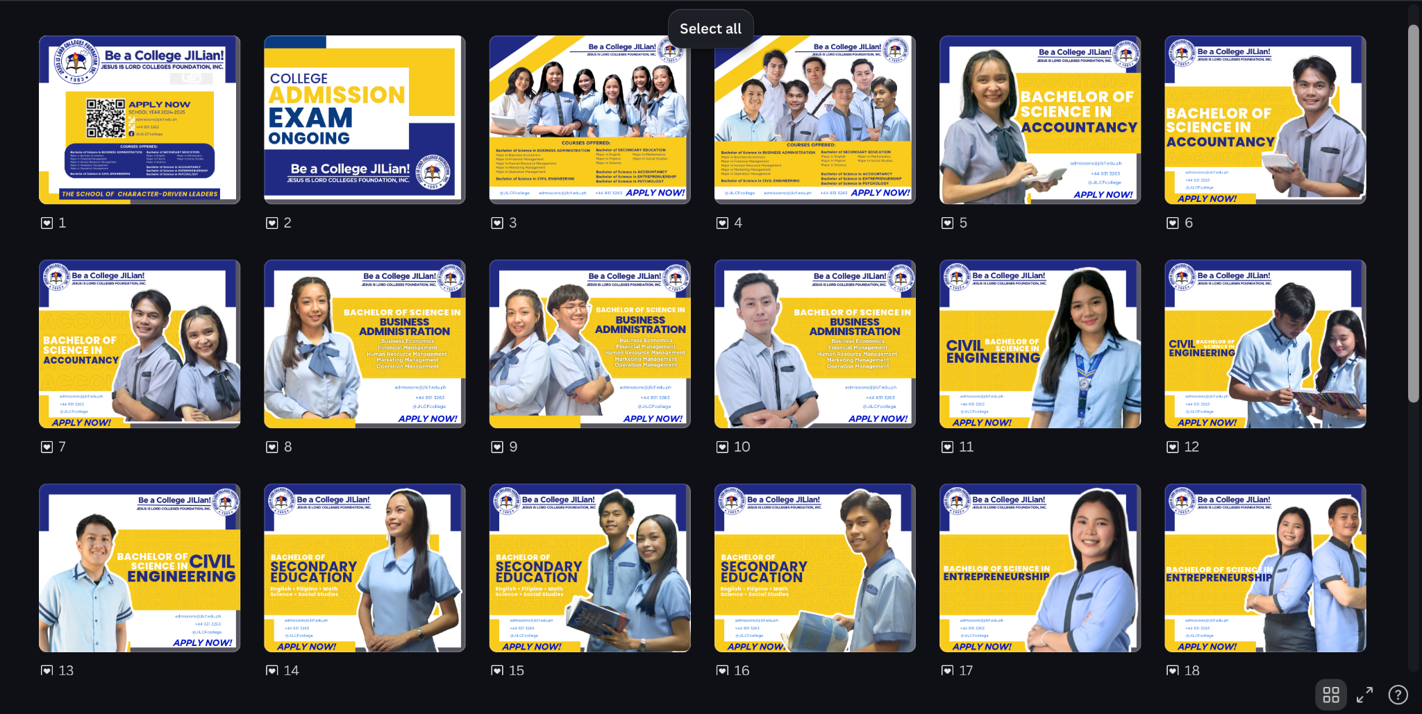 College Admissions Campaign